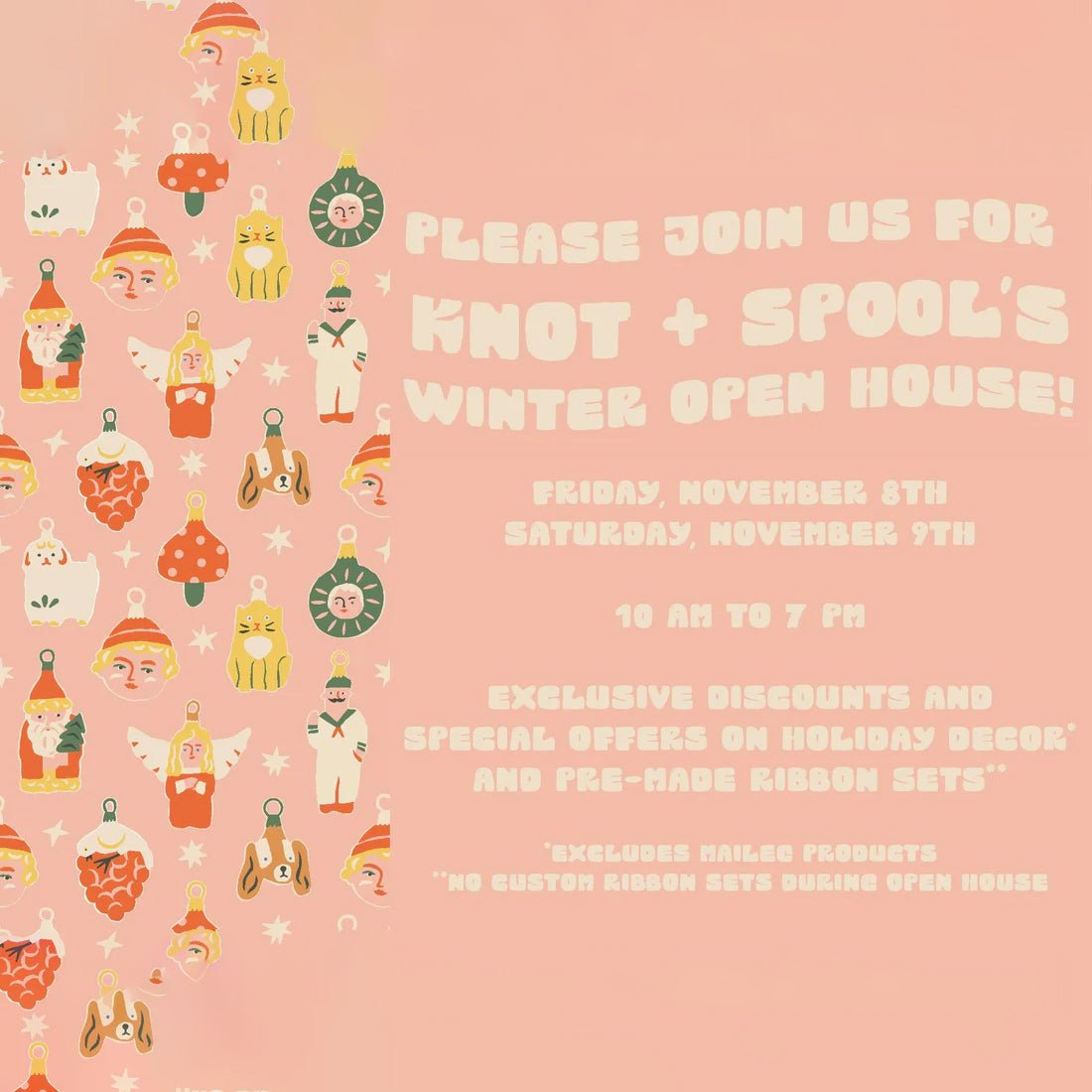 Join Us for Knot + Spool’s Winter Open House! - Knot and Spool