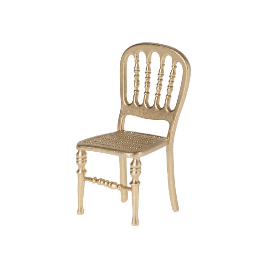 2022 Maileg Mouse Gold Chair - Knot and Spool