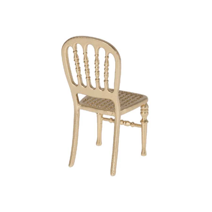 2022 Maileg Mouse Gold Chair - Knot and Spool