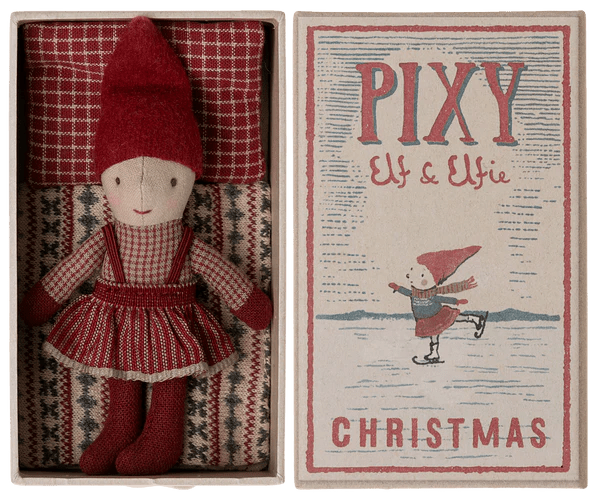 2022 Maileg Pixy Elfie in Matchbox - Knot and Spool