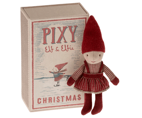 2022 Maileg Pixy Elfie in Matchbox - Knot and Spool