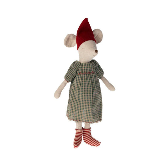 2023 Maileg Medium Christmas Girl Mouse - Knot and Spool