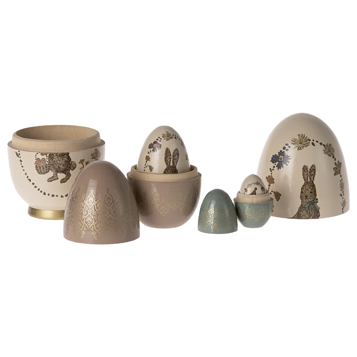 2024 Maileg Babushka Easter Egg - 5 Piece Set - Knot and Spool