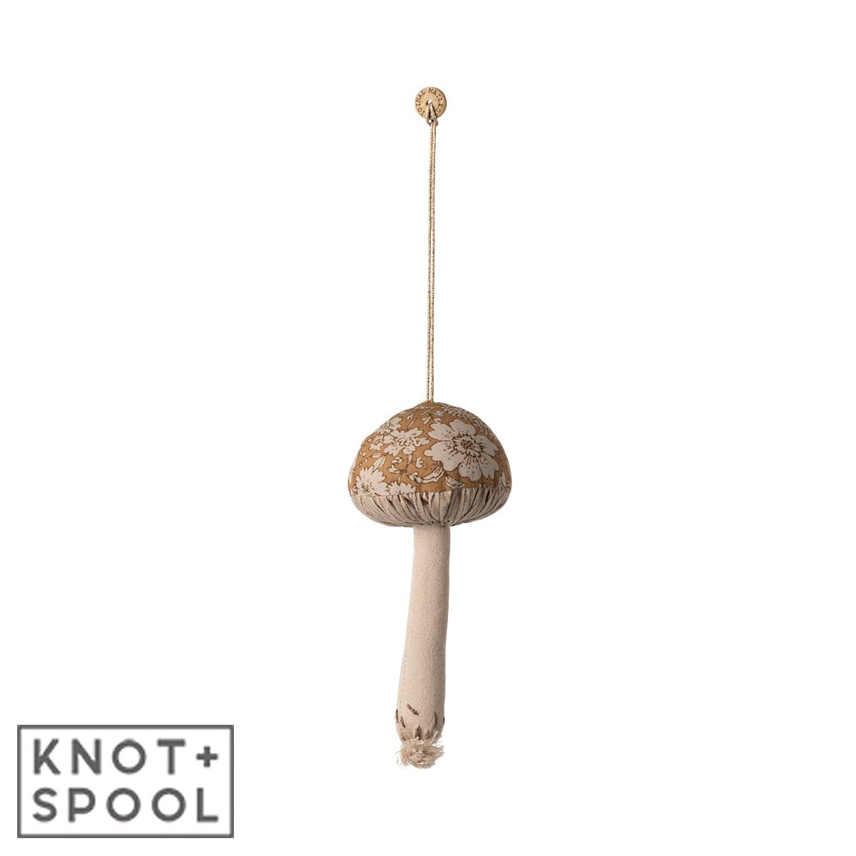 2024 Maileg Blossom - Ocher Mushroom Ornament - Knot and Spool