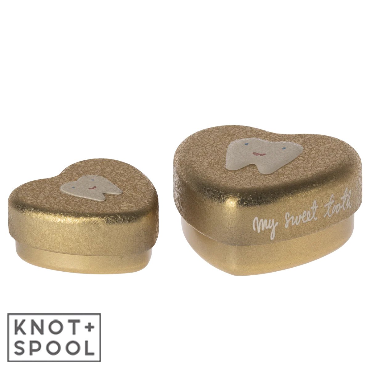 2024 Maileg Gold Tooth Box | 2 Piece Set - Knot and Spool