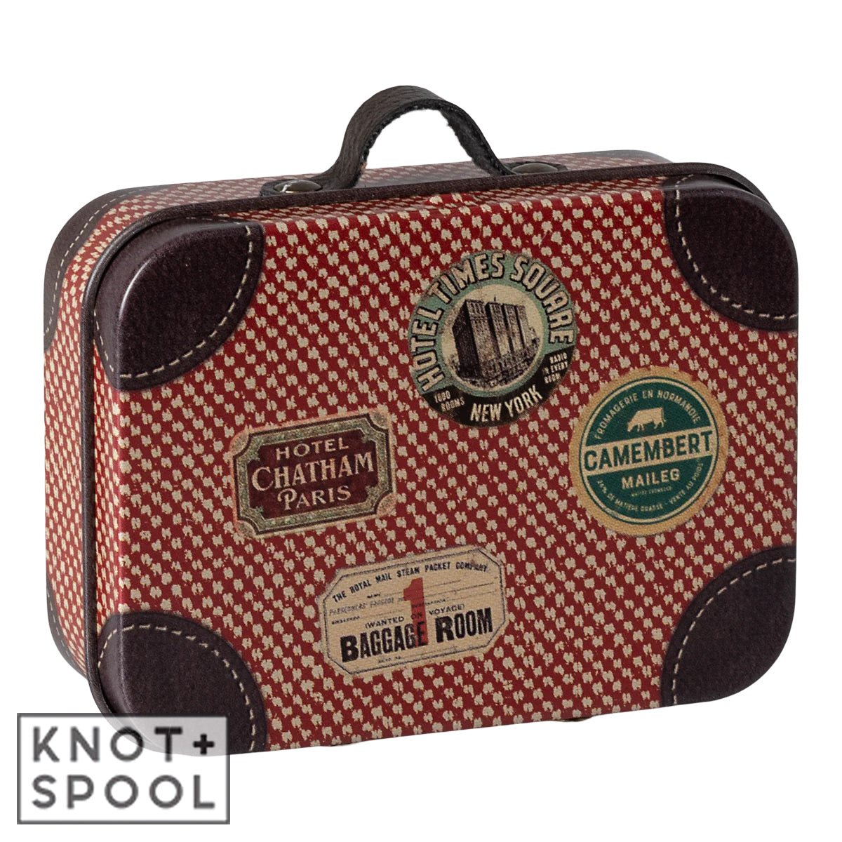 2024 Maileg Micro Red Suitcase - Knot and Spool