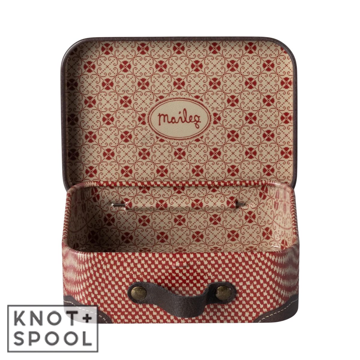 2024 Maileg Micro Red Suitcase - Knot and Spool