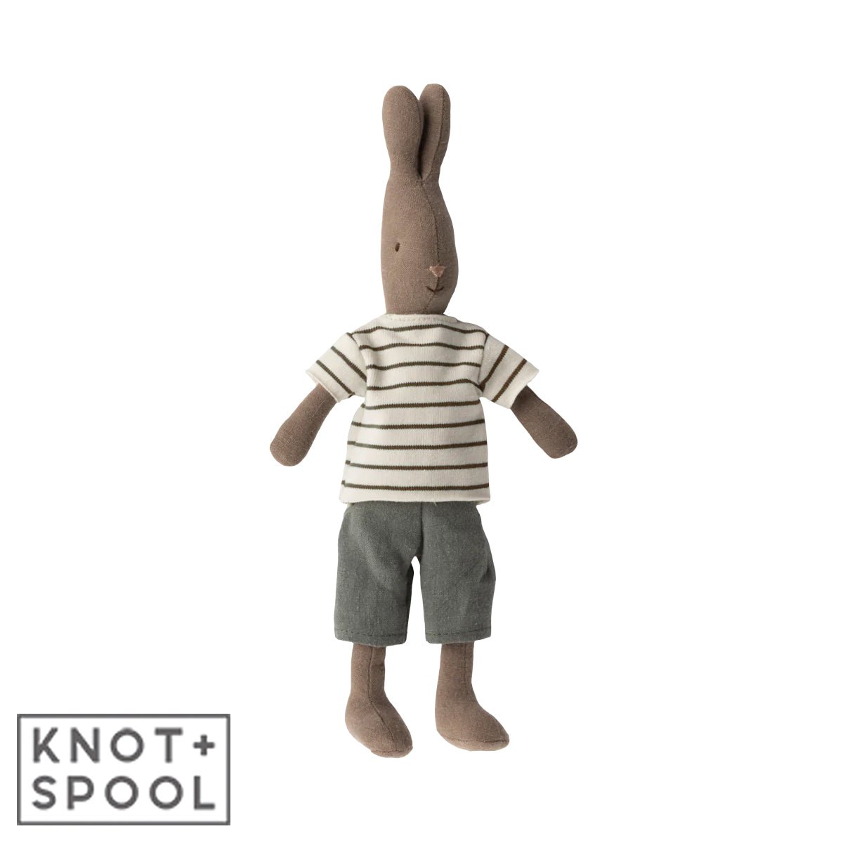 2024 Maileg Rabbit in Striped Outfit | Size 2 - Knot and Spool