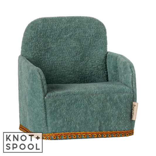 2025 Maileg Mouse Mint Folding Chair - Knot and Spool