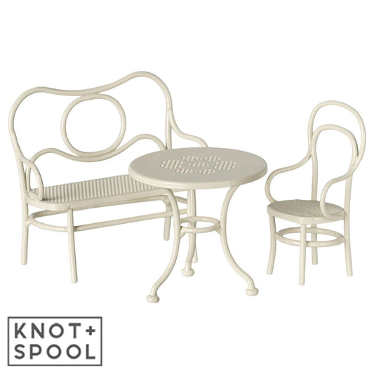 2025 Maileg Mouse Off - White Cafe Set - Knot and Spool