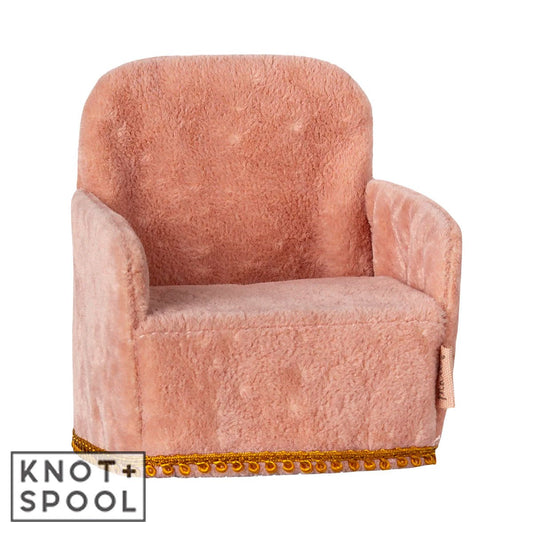 2025 Maileg Mouse Rose Folding Chair - Knot and Spool