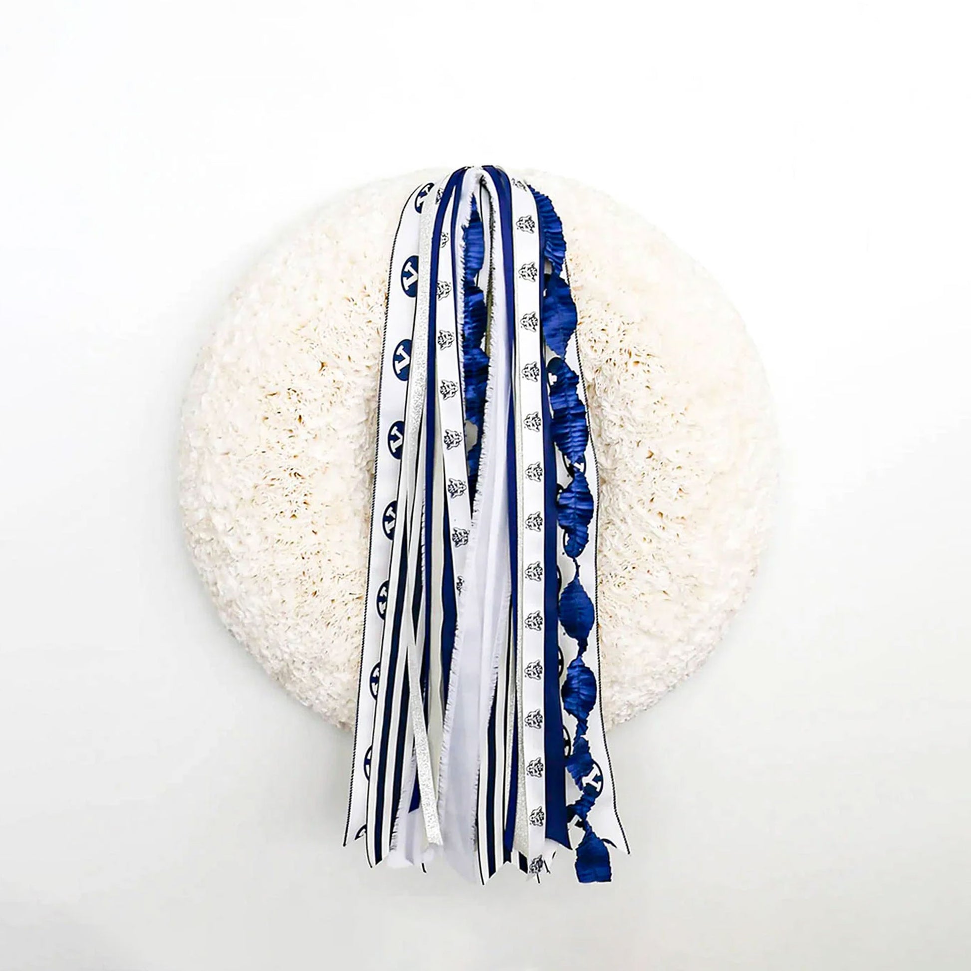 BYU-Cougars-Collegiate-Ribbon-Set-without-Bow-on-White-Coffee-Filter-Wreath