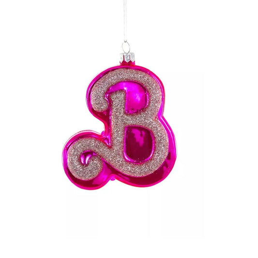 Barbie Hot Pink B Logo Ornament