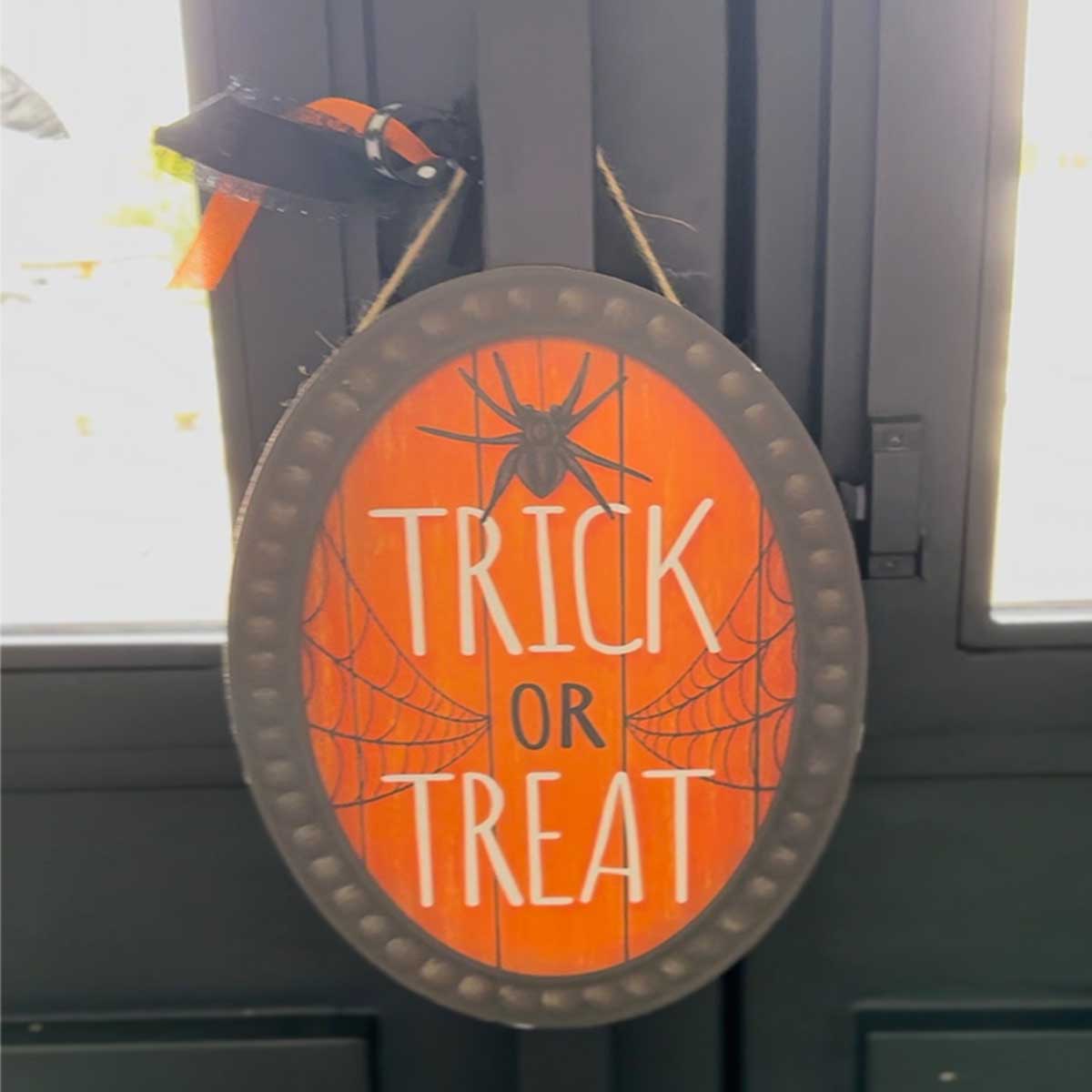 Haunting Orange Framed Trick or Treat