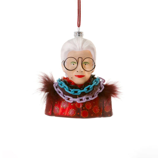 Iris Apfel Ornament