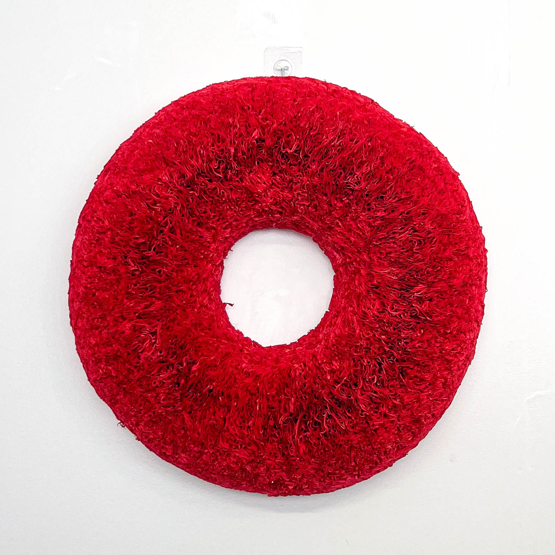 Red Coffee Filter Wreath