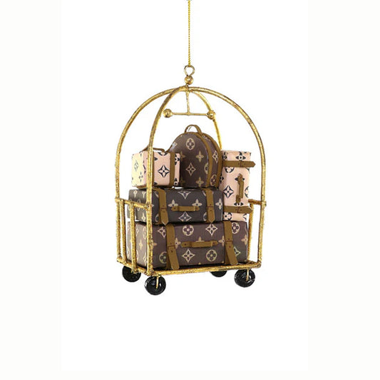 Luxury Hotel Designer Luggage Ornament