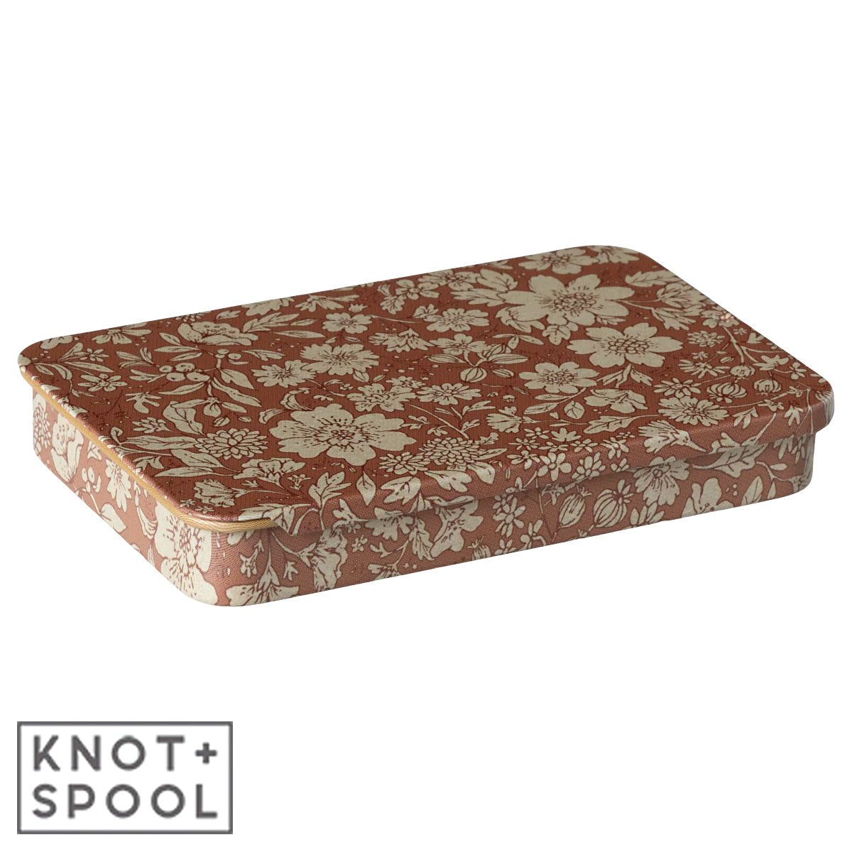 Maileg Blossom-Heather Metal Box with Closed Sliding Lid