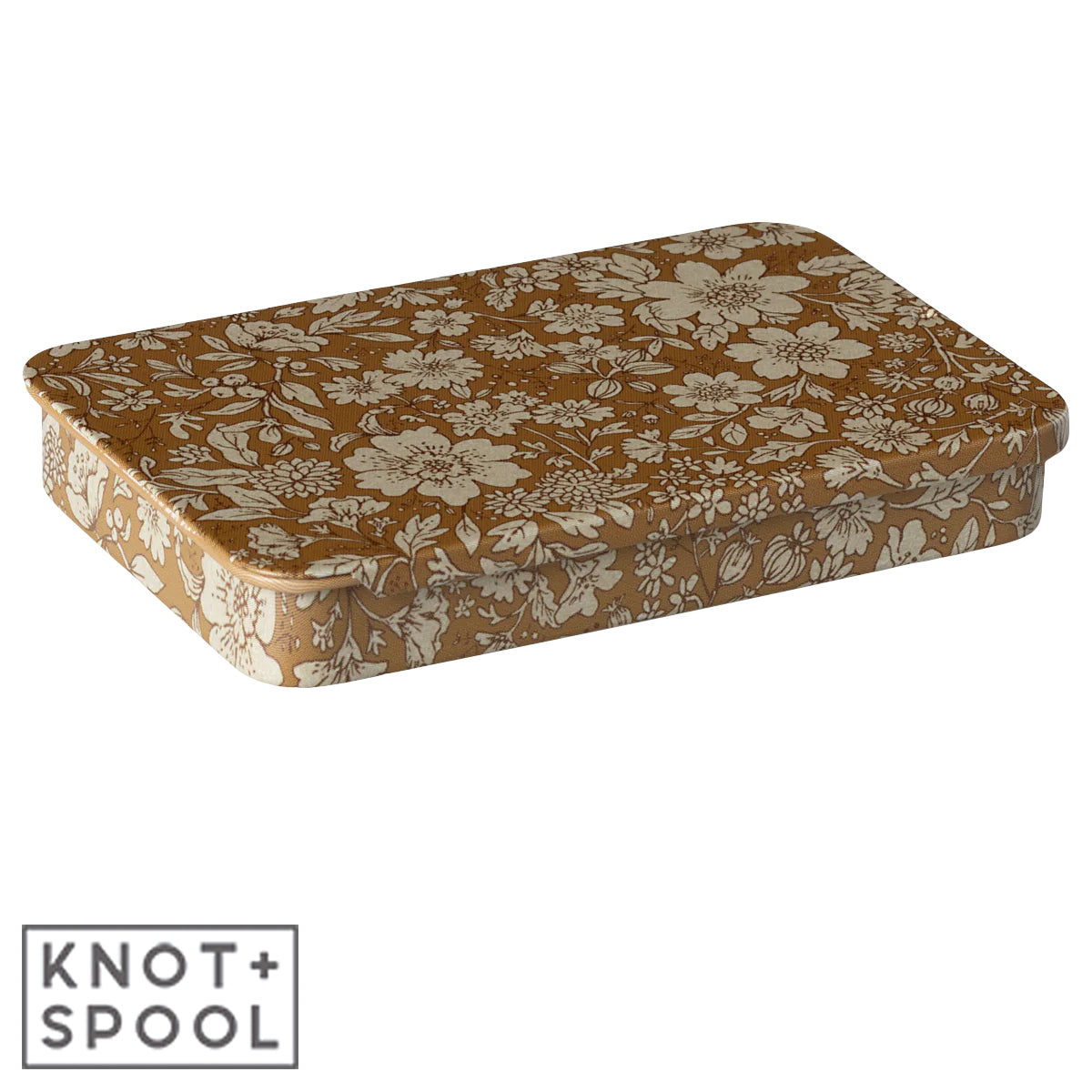 Maileg Blossom-Ocher Metal Box with Sliding Lid