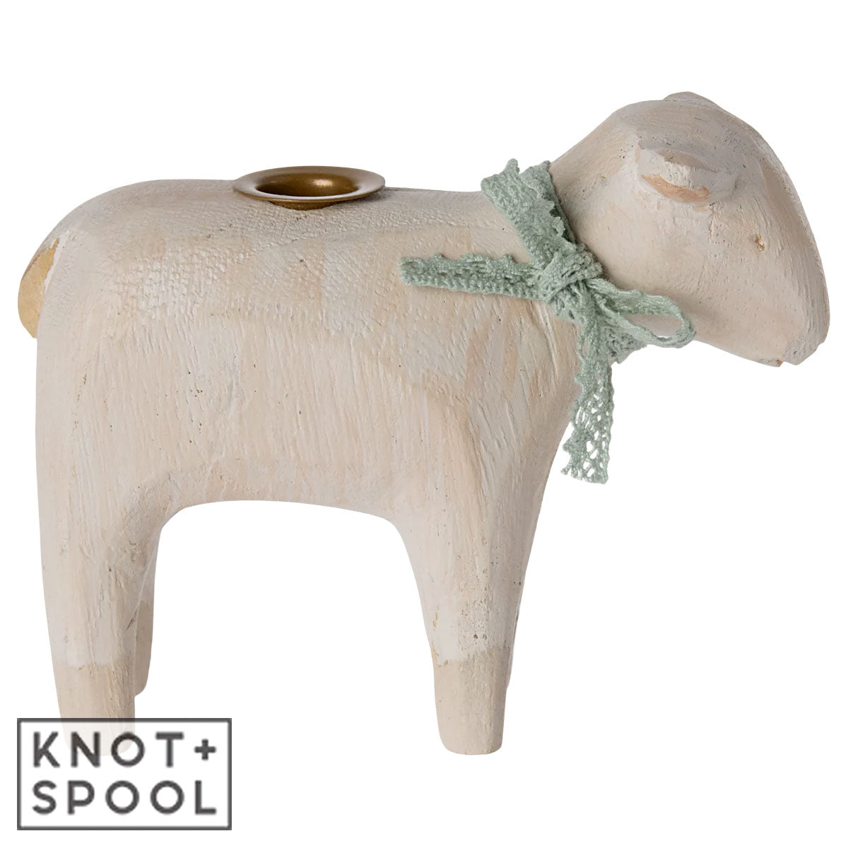 Maileg Mint Lamb Candle Holder