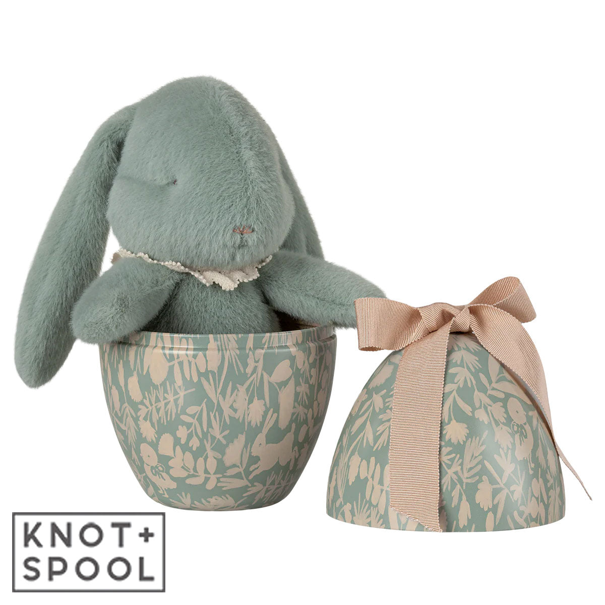 Maileg Mint Plush Bunny with Egg