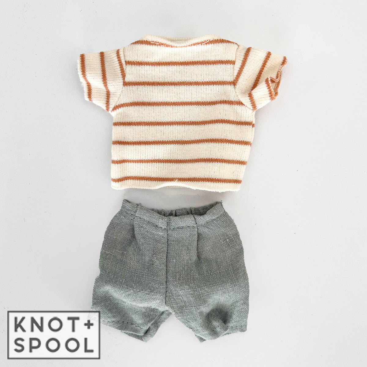 2024 Maileg Bunny Striped Blouse And Shorts | Size 1