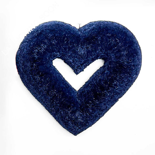 Navy Blue Heart Coffee Filter Wreath 