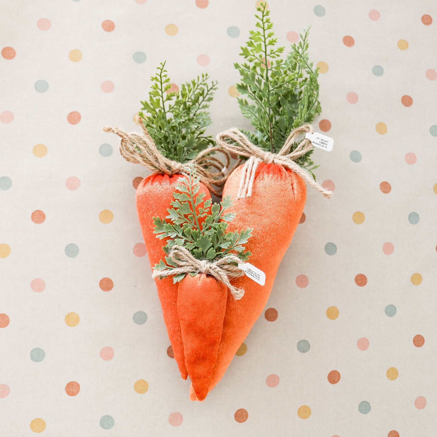 Plush Velvet Carrots