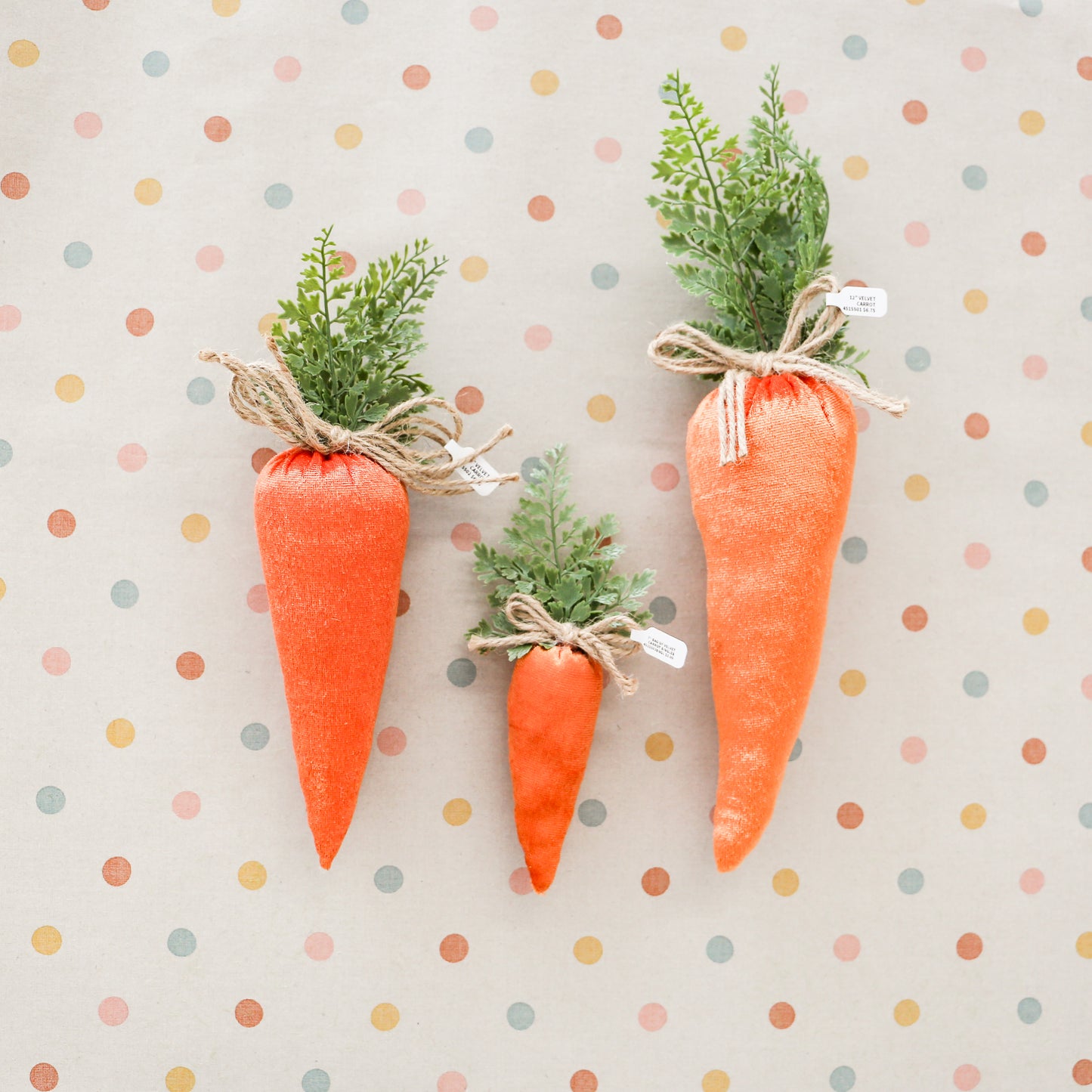 Plush Velvet Carrots