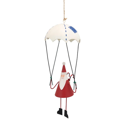 Santa with Parachute Ornament