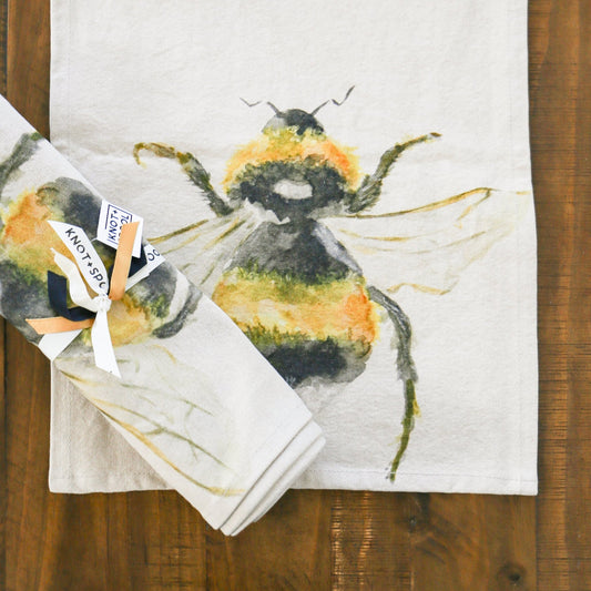 Canvas Honeybee Table Runner | 14 x 84 - inch - Knot and Spool