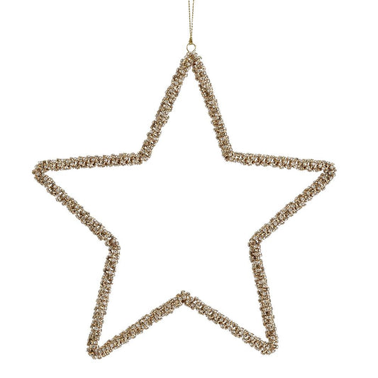 Jewel Star Ornament  Gold | 8.5-inches