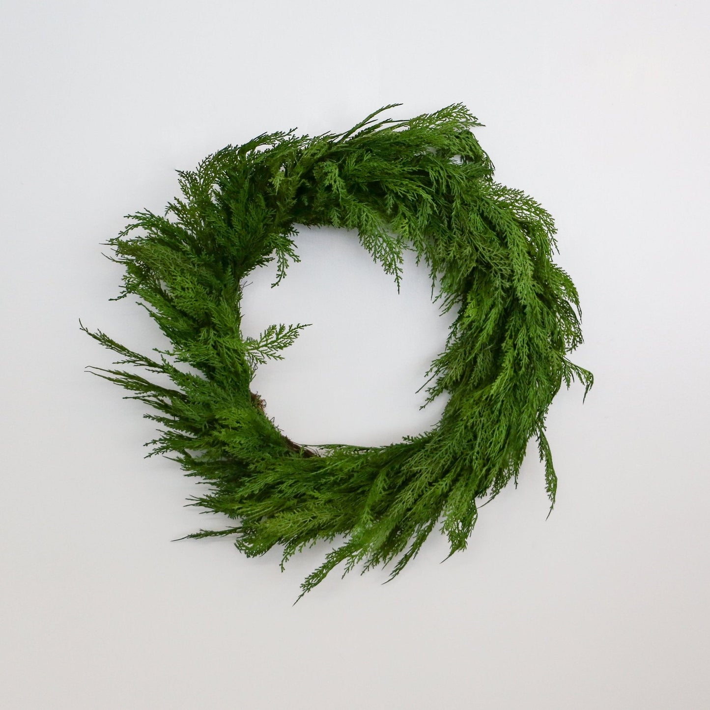 Faux Cedar Wreath | Medium | 28 - inch - Knot and Spool