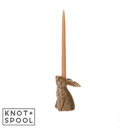 Gilded Hare Candle Holder - Knot and Spool