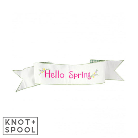 Hello Spring Banner - Knot and Spool