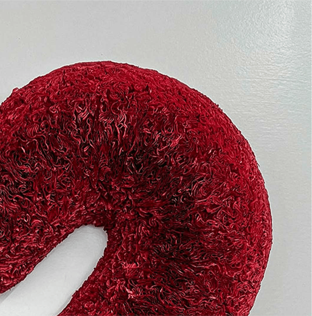 Merlot Heart Coffee Filter Wreath - Knot and Spool