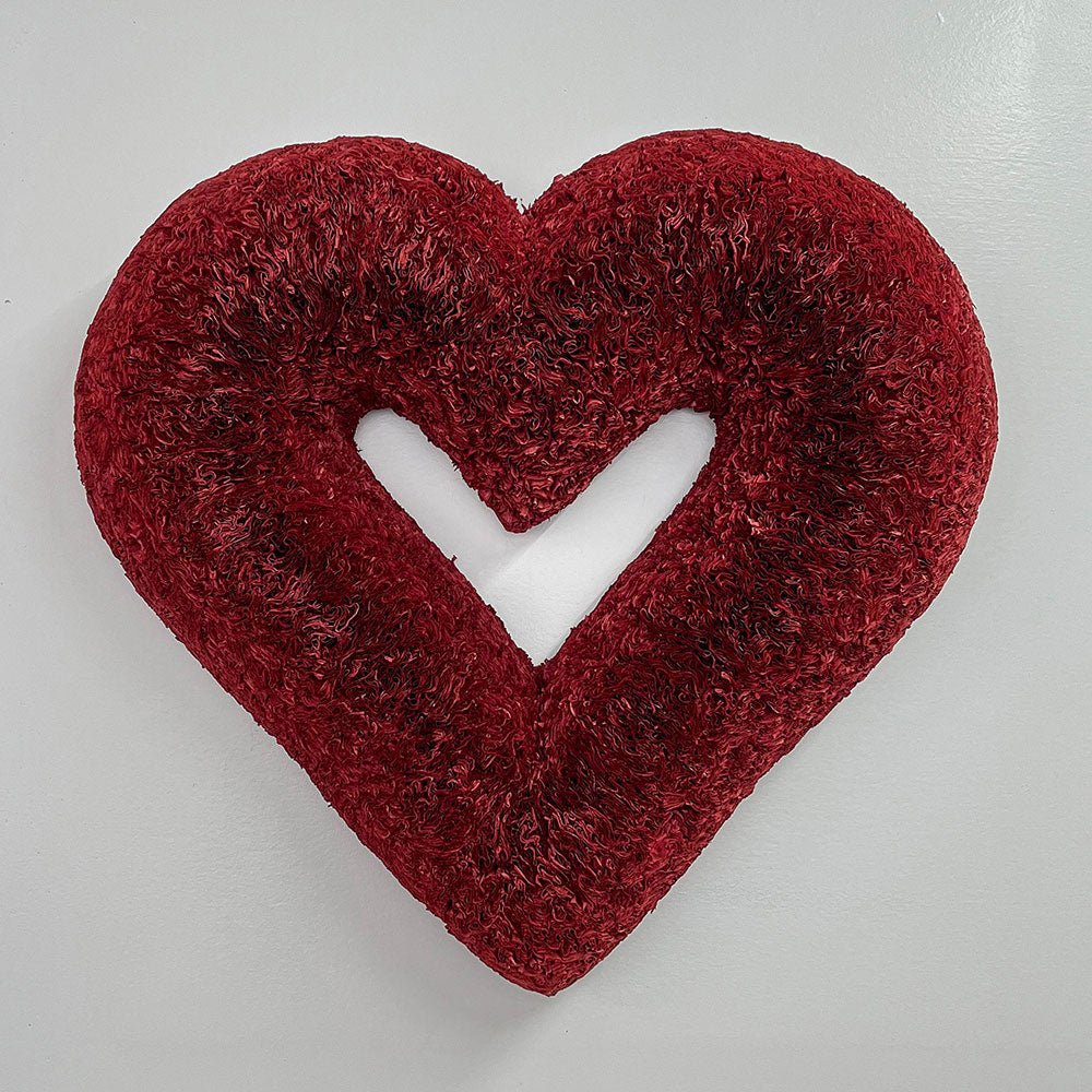 Merlot Heart Coffee Filter Wreath - Knot and Spool