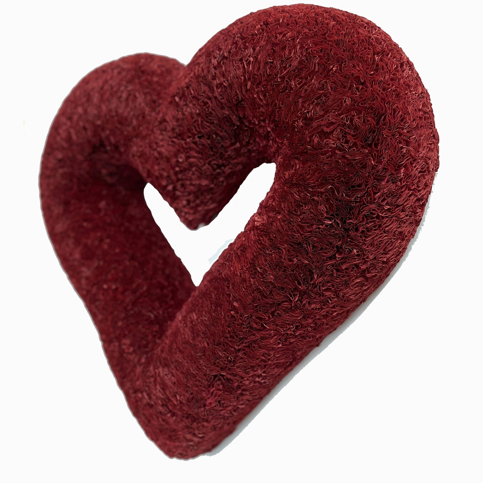 Merlot Heart Coffee Filter Wreath - Knot and Spool