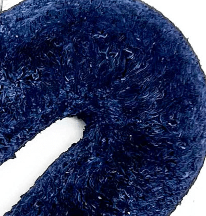 Navy Blue Heart Coffee Filter Wreath - Knot and Spool