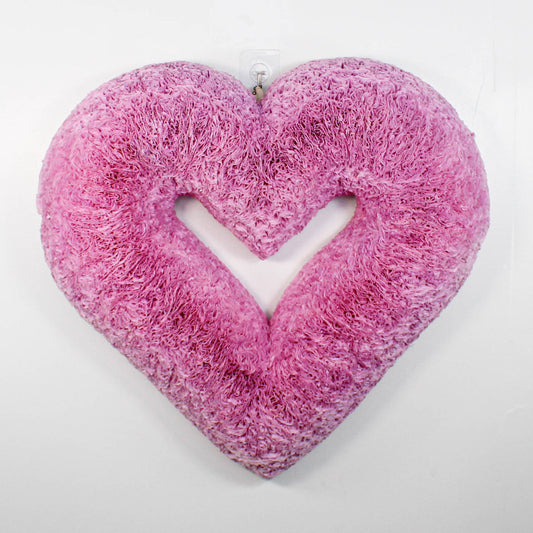 Pink Lavender Heart Coffee Filter Wreath - Knot and Spool