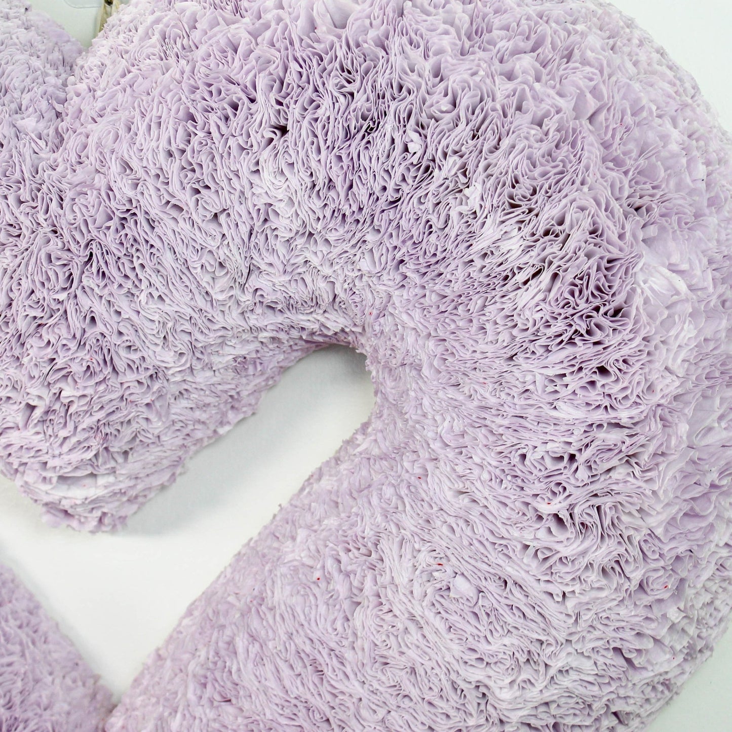 Soft Violet Heart Coffee Filter Wreath - Knot and Spool