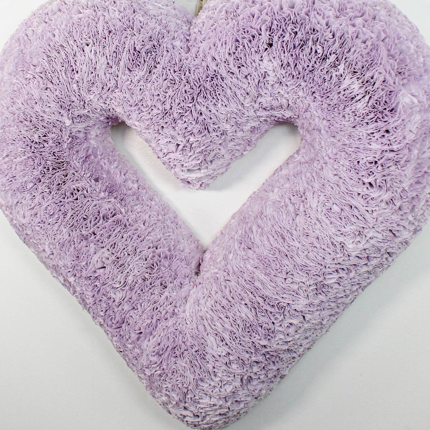 Soft Violet Heart Coffee Filter Wreath - Knot and Spool