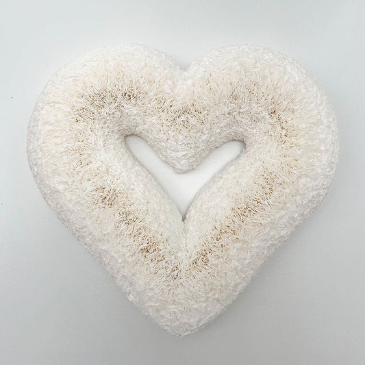 White Heart Coffee Filter Wreath - Knot and Spool