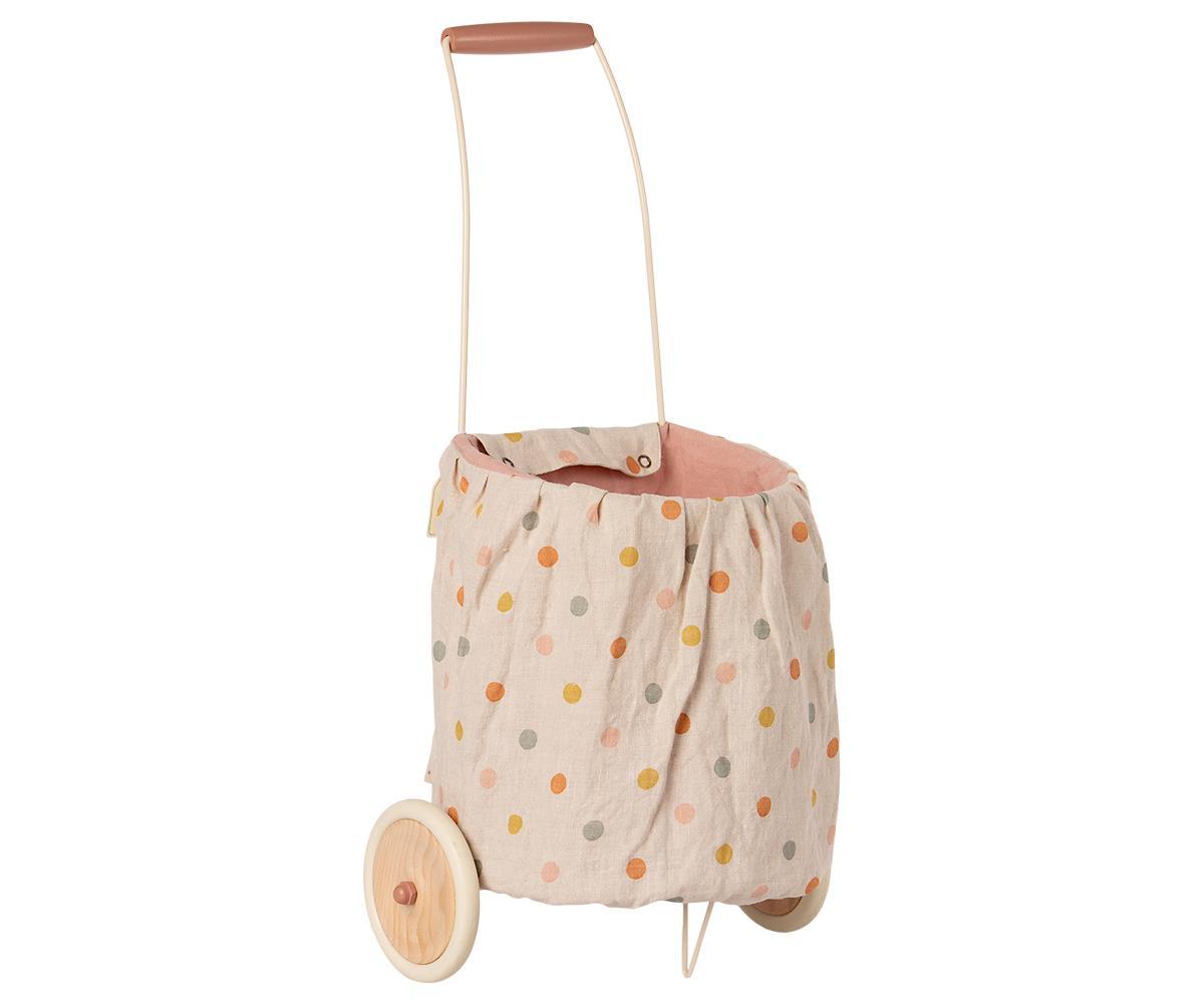 2021 Maileg Trolley - Multi Dots Rose - LIMITED - Knot and Spool