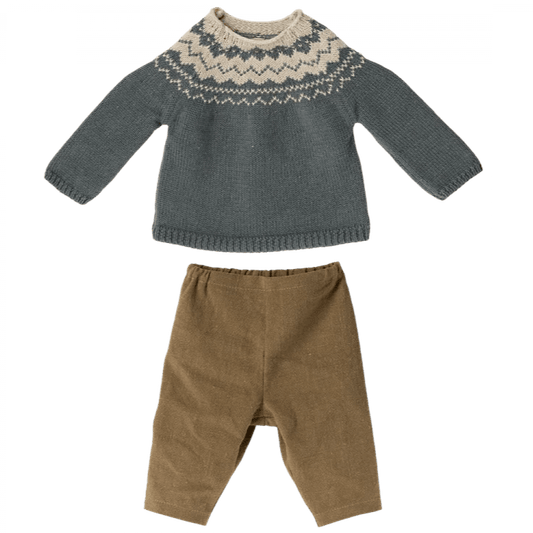 2022 Maileg Pants and Knitted Sweater - Size 5 - Knot and Spool