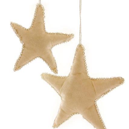 Velvet 5 Point Star Off White | 5 inch