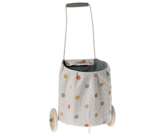 Maileg Blue Multi Dots Trolley