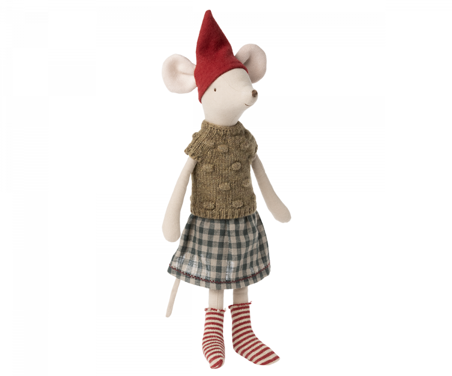 2022 Maileg Christmas Mouse, Medium - Girl