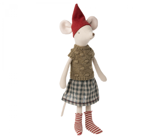 2022 Maileg Christmas Mouse, Medium - Girl