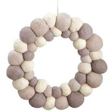 POMPON WREATH | 11 inches